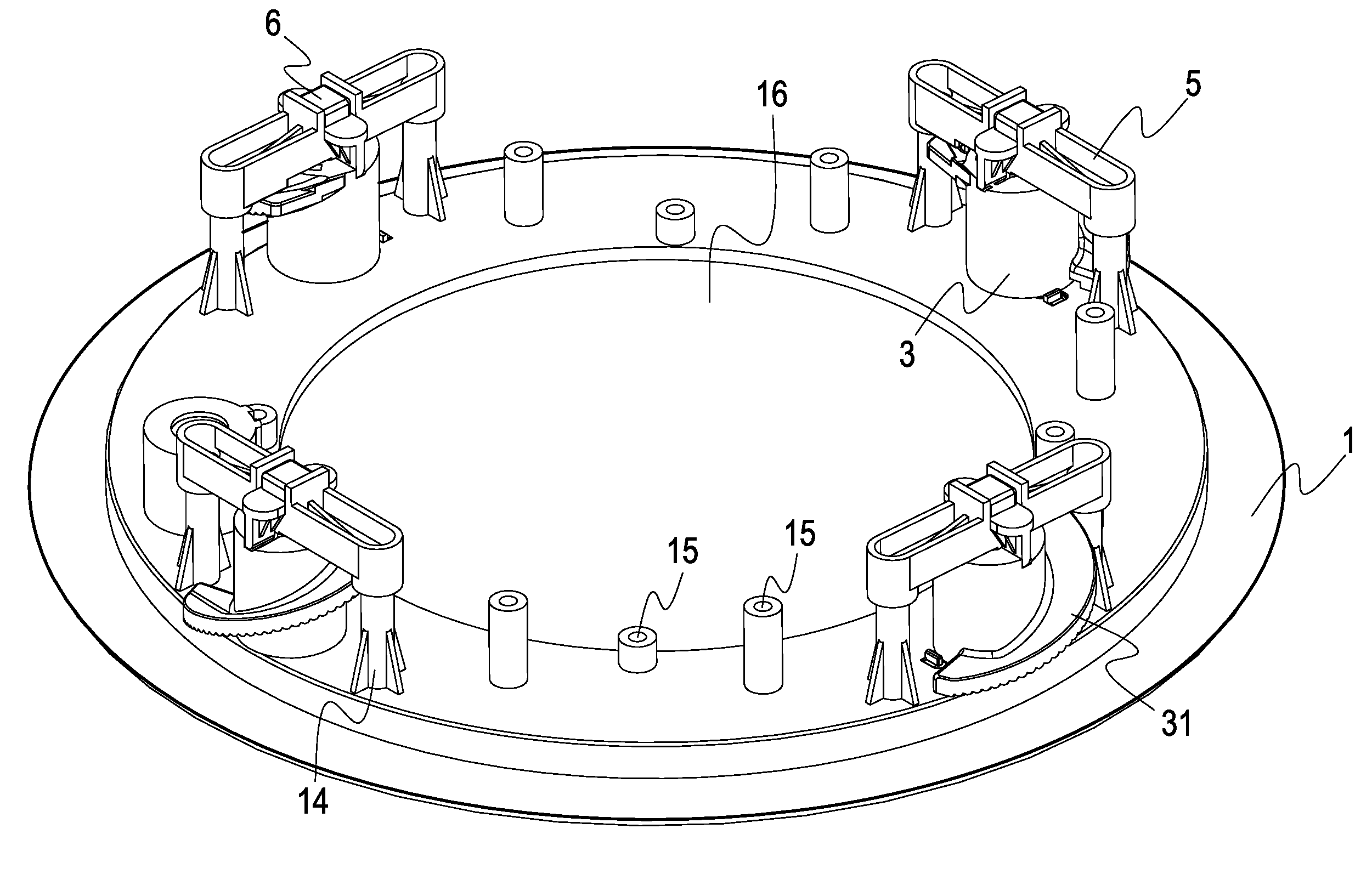 Rapid Installation and Detachment Device for Flush Mounting Speaker on Ceiling or Wall