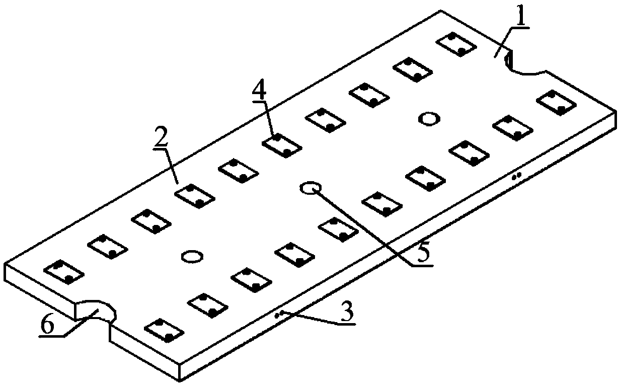 Precast rubber concrete vibration-absorbing track plate