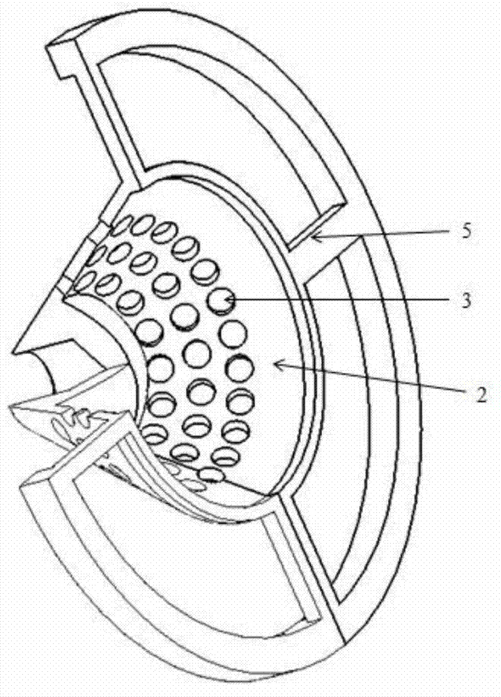 Structure for reducing back pressure of air inlet channel of inspiration type impulse knocking engine