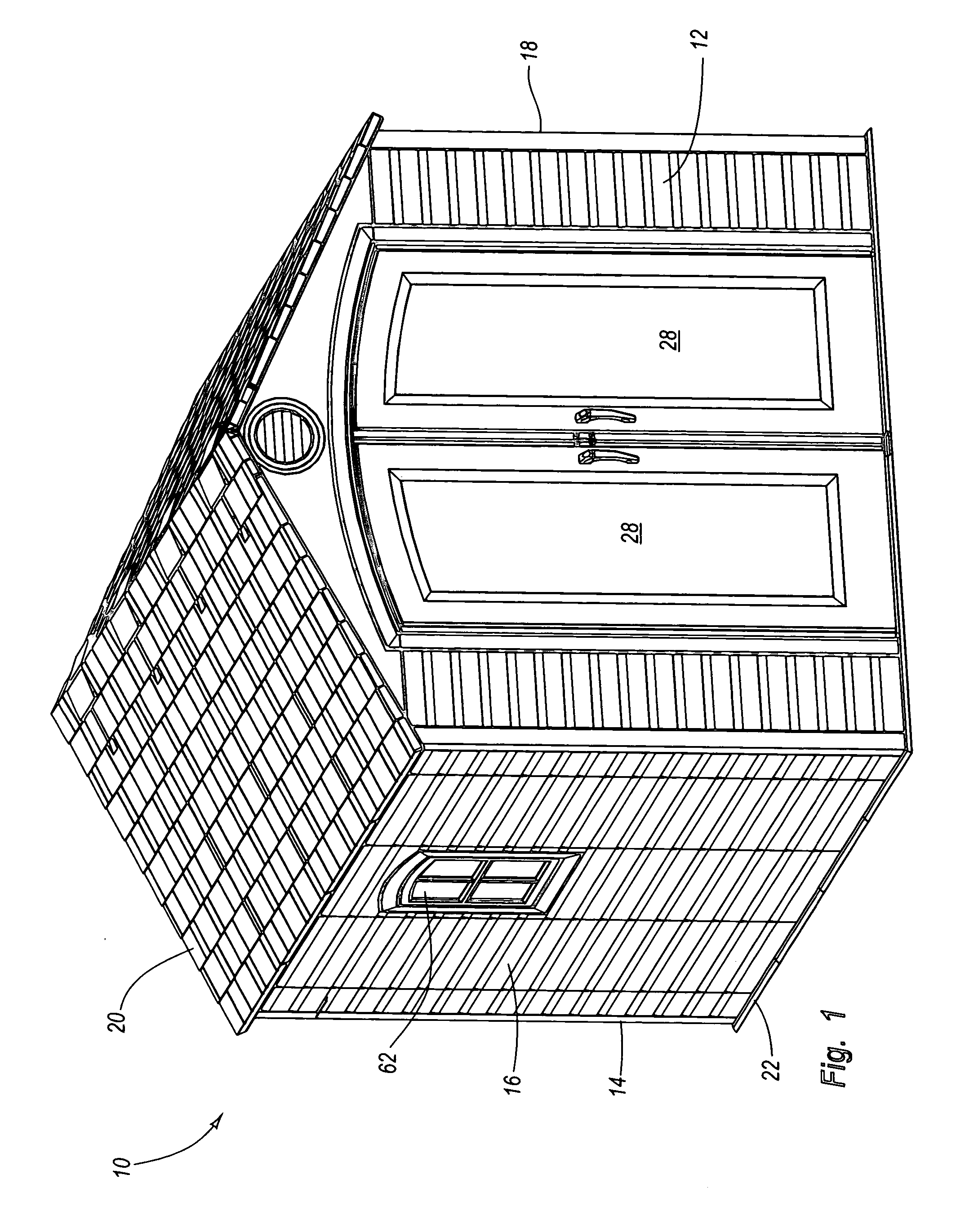 Floor for a modular enclosure