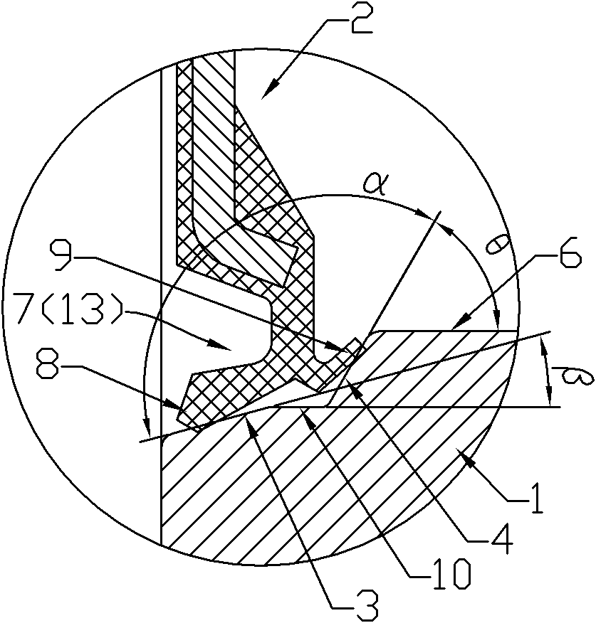 Rolling bearing inner ring and rolling bearing sealing structure
