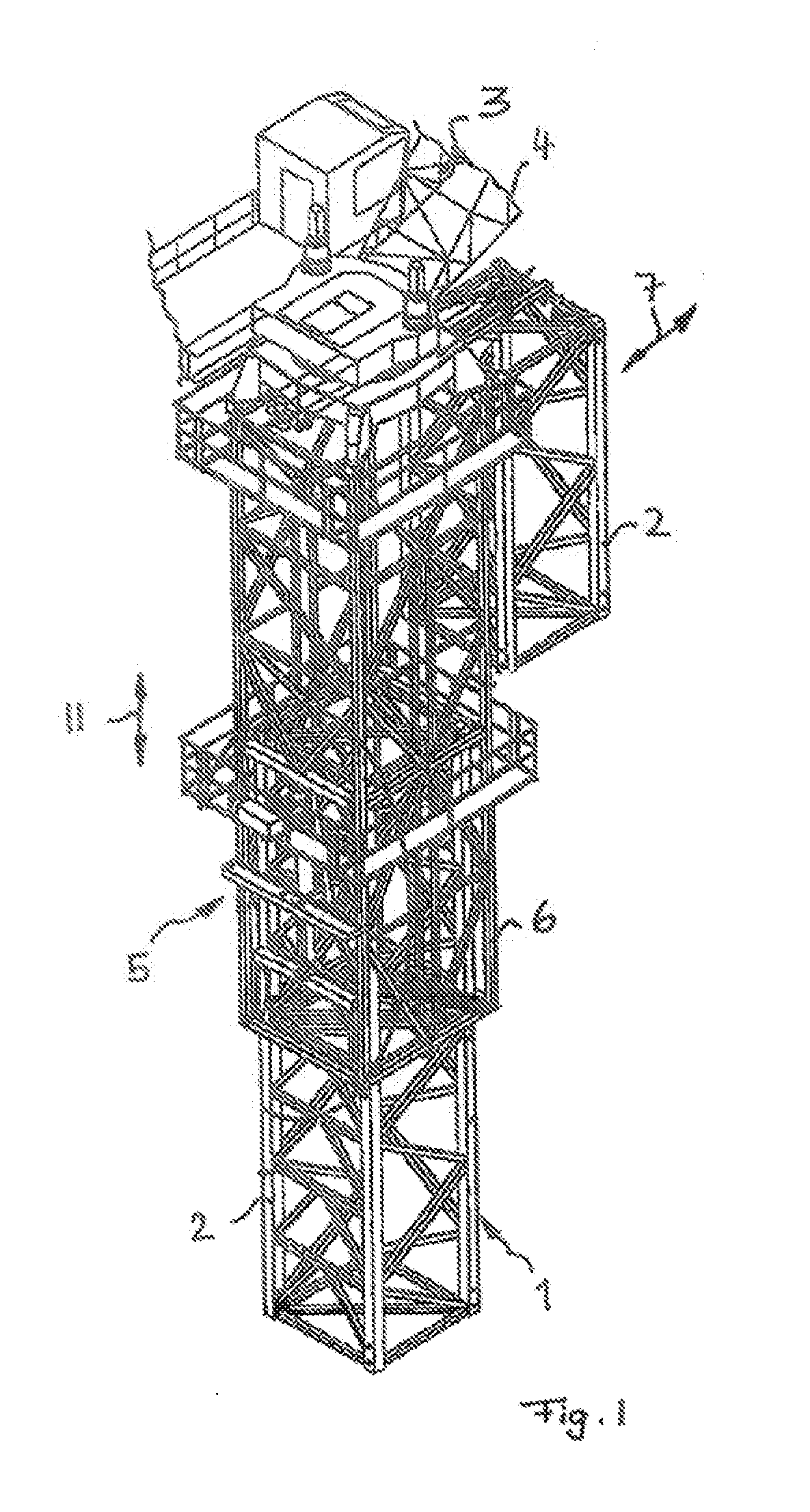 Climbing device for a tower crane