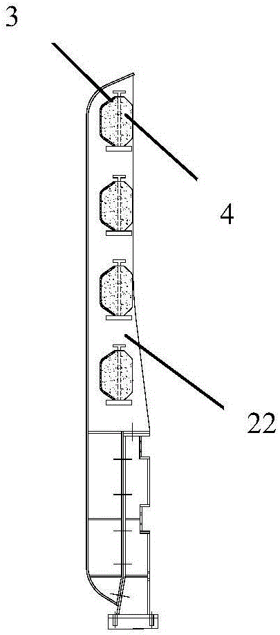 Curlable wind barrier structure