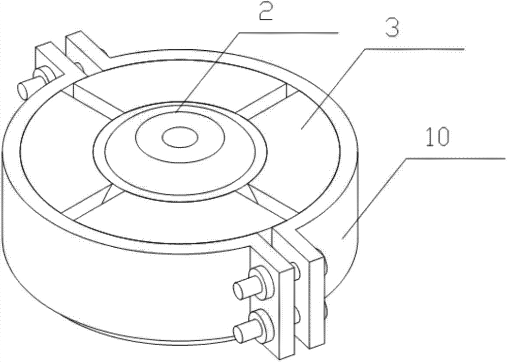 Annular frictional rotating shockproof supporting base