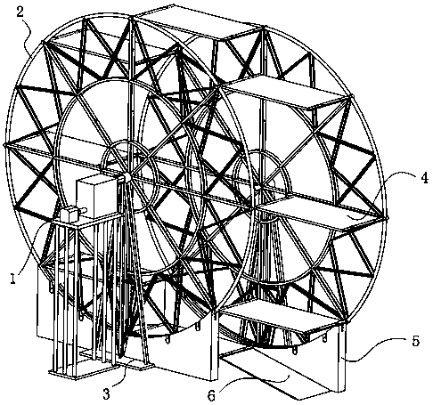 Rotary car parking equipment