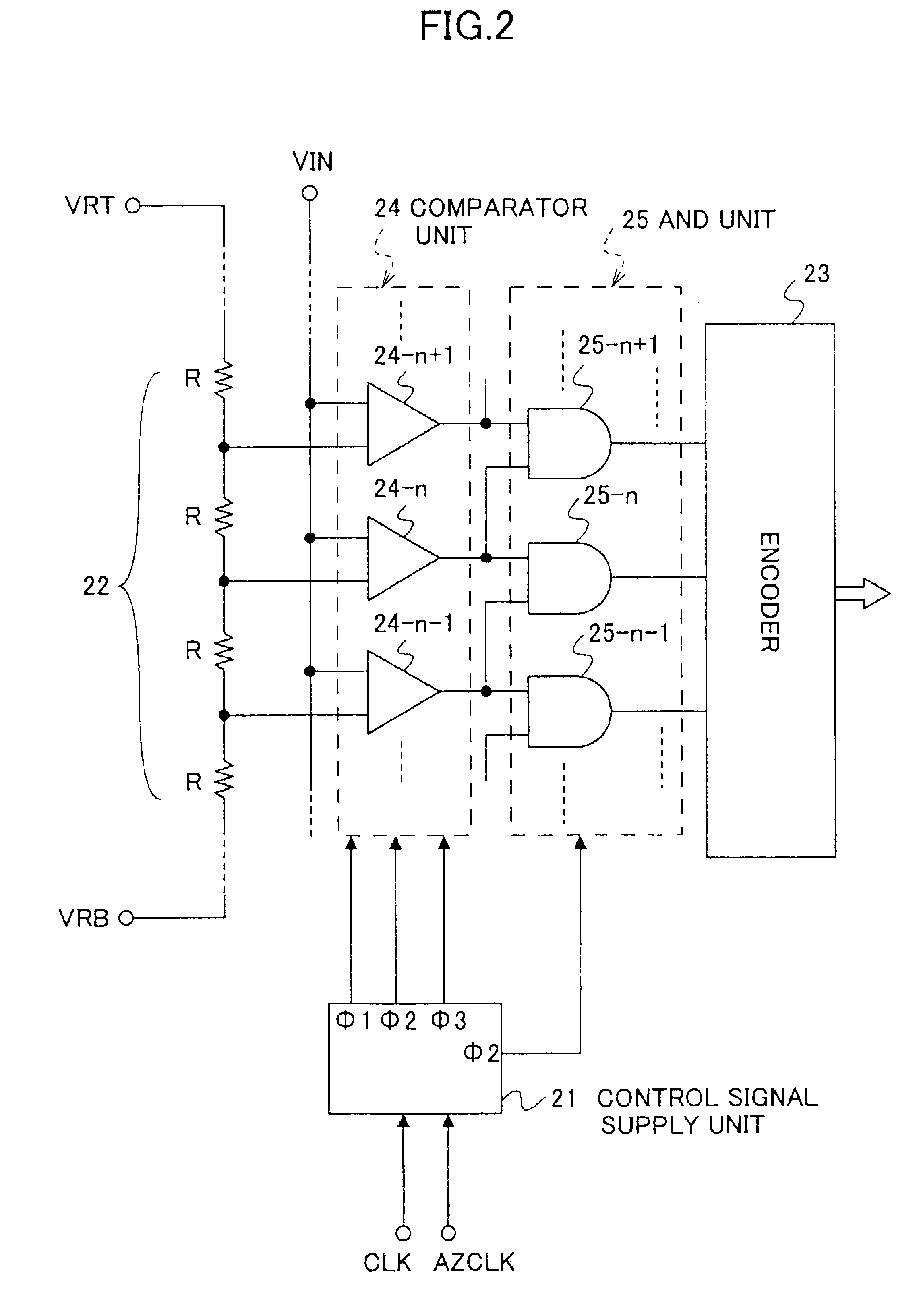 A/D converter with reduced power consumption