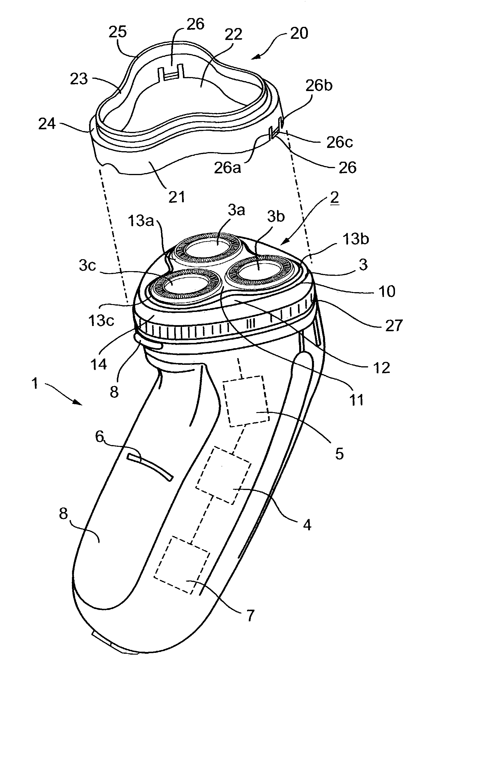 Attachments for electrical shaver and auxiliary cleaning device useful for electrical shaver