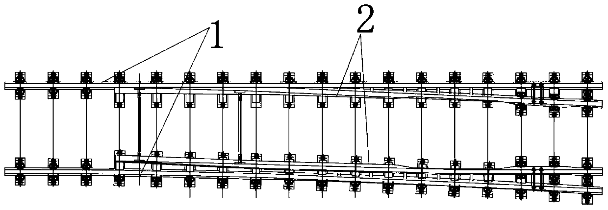 Subway turnout switch