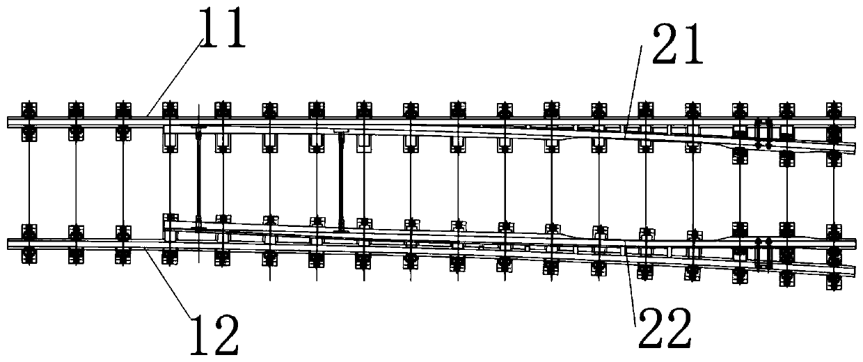 Subway turnout switch