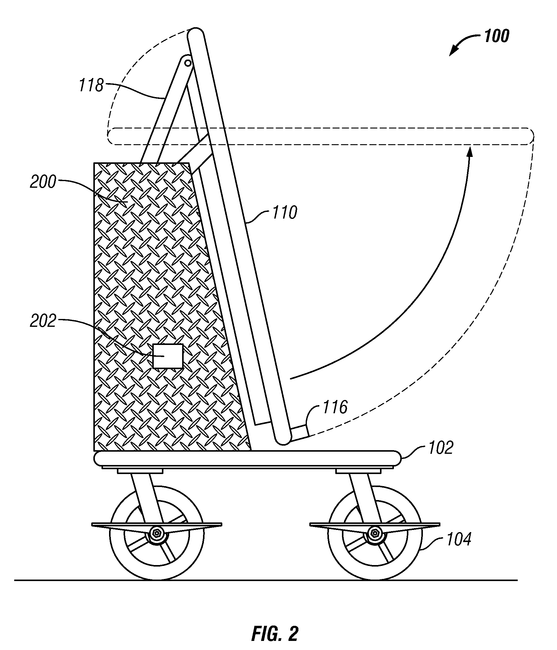 Material carrying and lifting apparatus having a pivoting tabletop