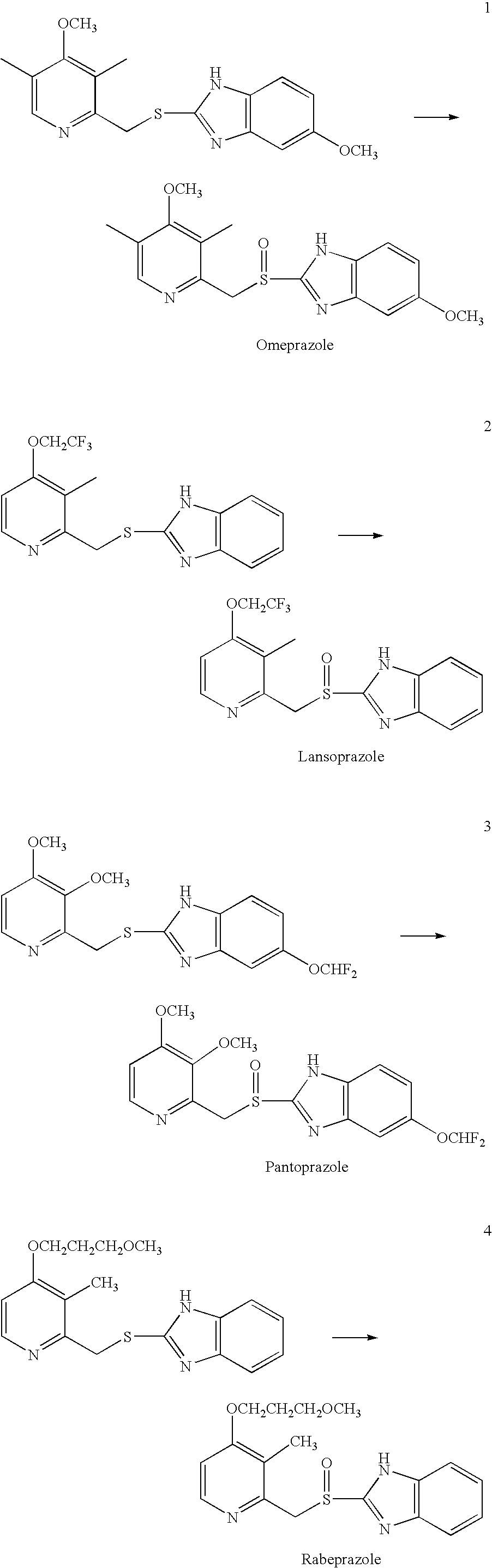 Method for preparing 2- (2-pyridinylmethylsulfinyl) benzimidazoles