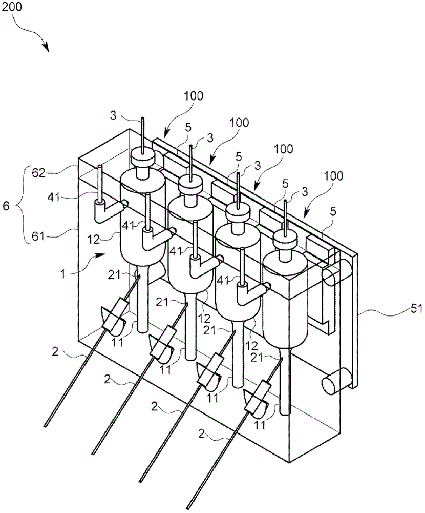 Sample liquid metering device