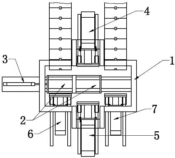 Vertical parting molding machine
