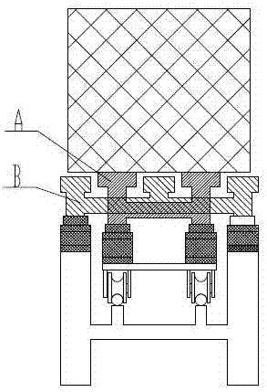 Vertical parting molding machine