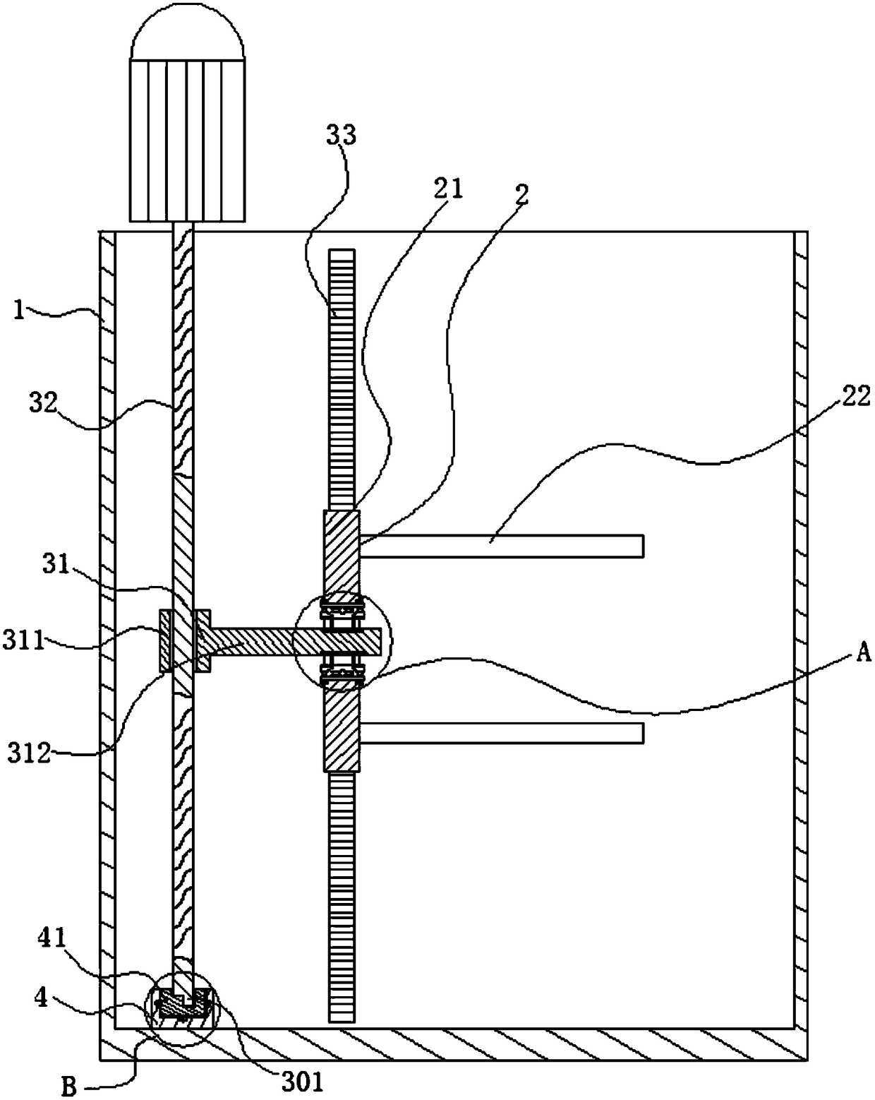 Sewage treatment equipment with low failure rate