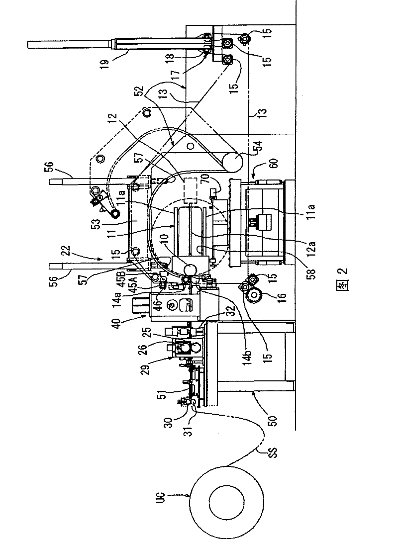 Device for producing iron core