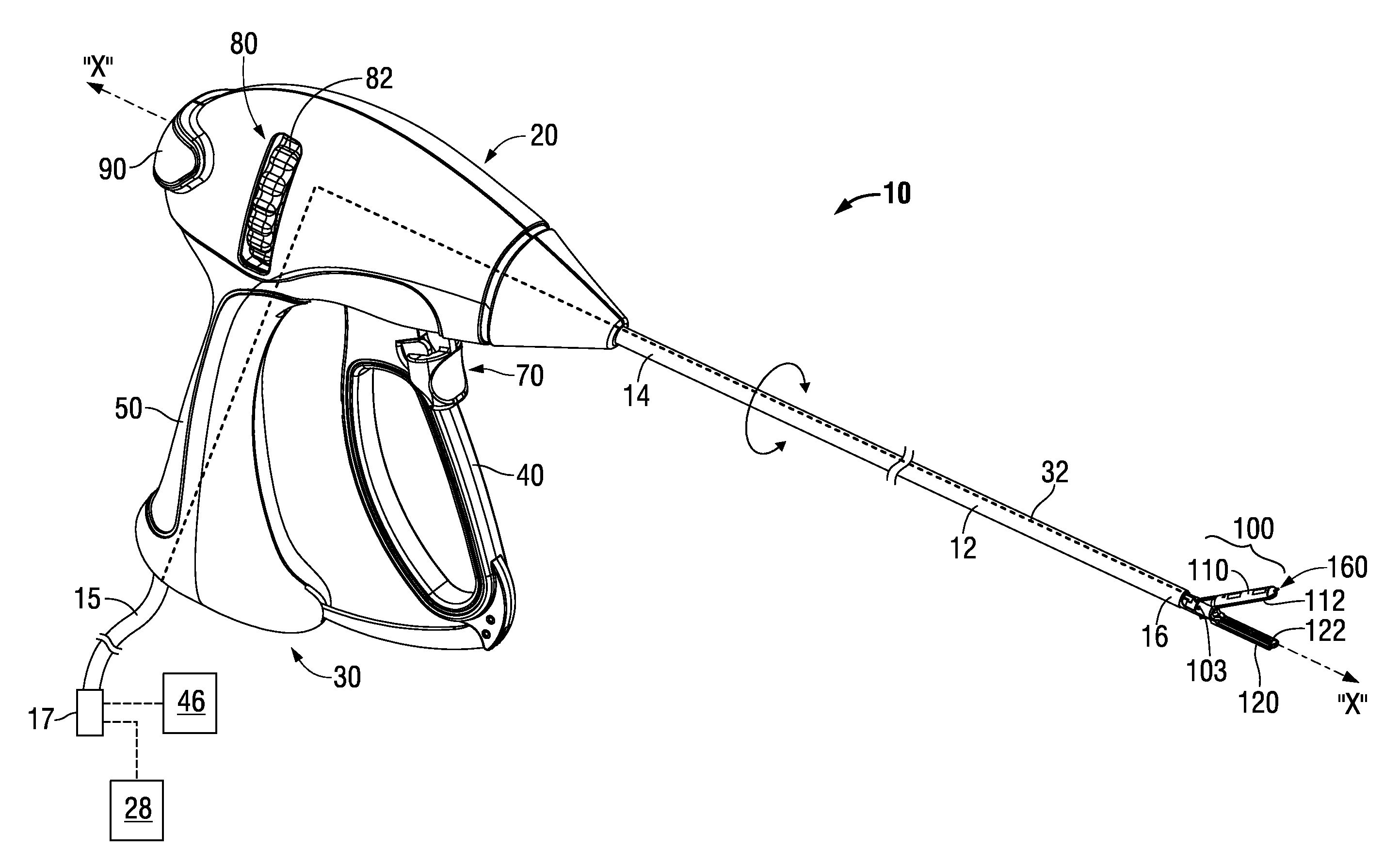 Surgical instruments including nerve stimulator apparatus for use in the detection of nerves in tissue and methods of directing energy to tissue using same