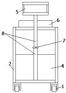 Cart type three-dimensional laser scanning map device