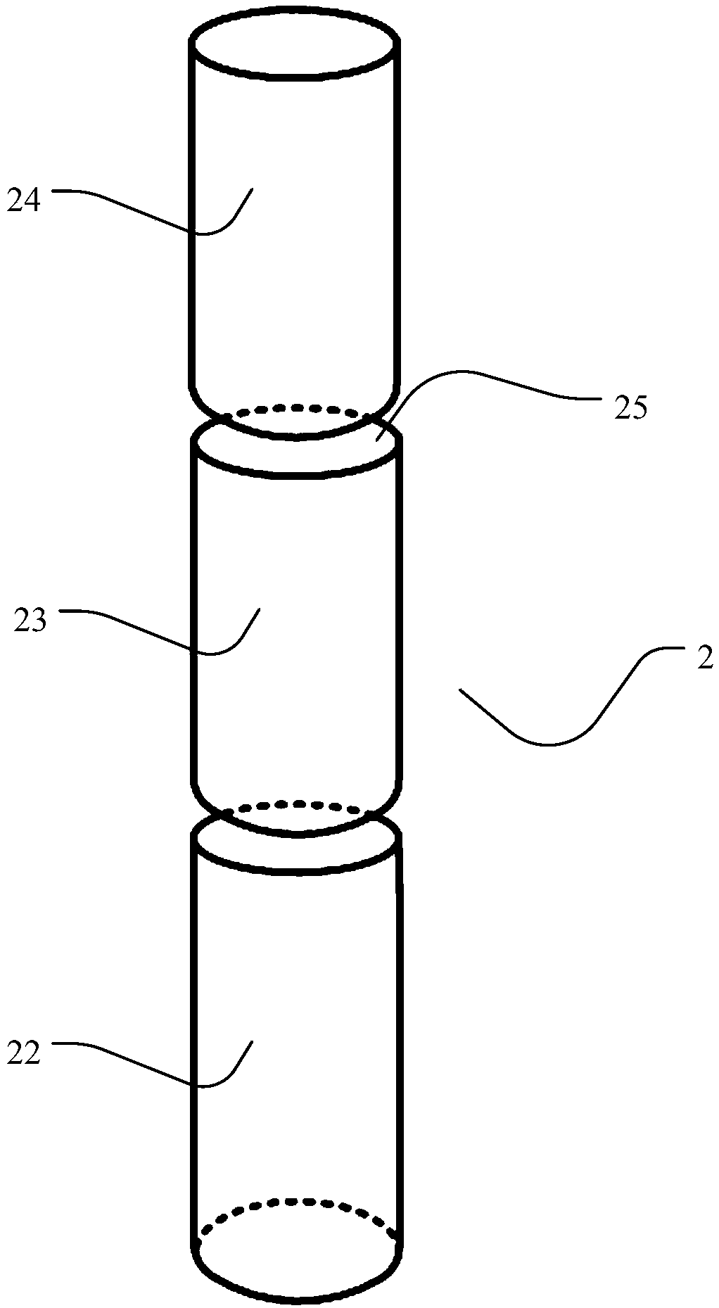 Gas-solid fluidized bed calcination reactor