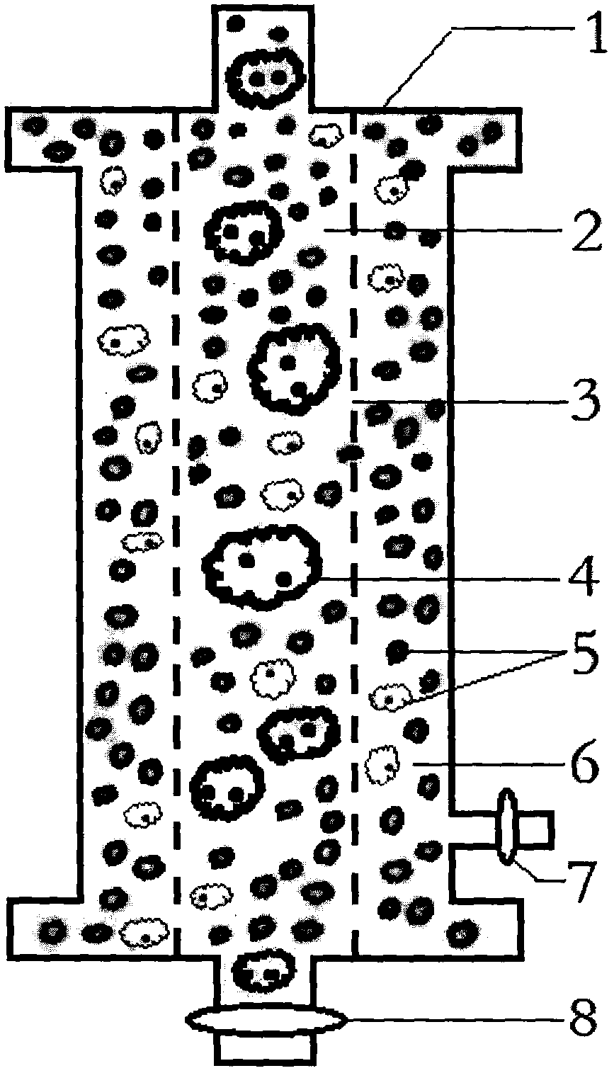 A maternal and fetal blood group incompatibility immunosorbent therapeutic apparatus