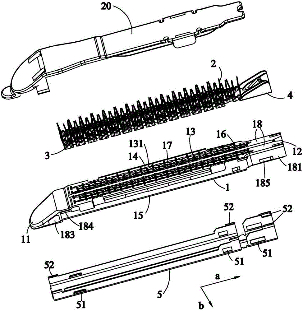 Nail cartridge for surgical instrument and surgical instrument