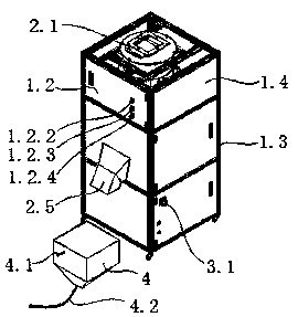 Intermittent granulation material automatic weighing device