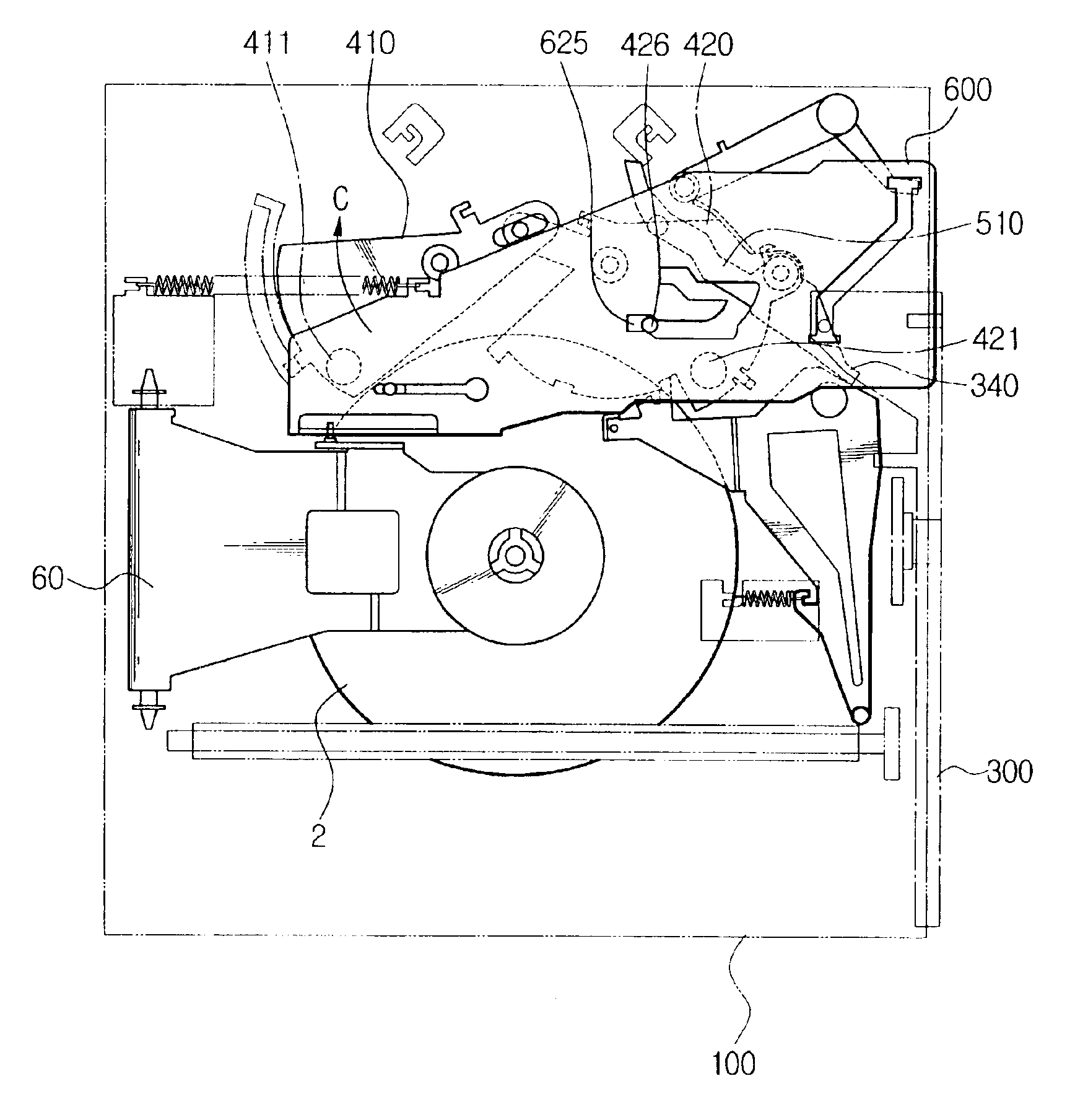 Disk loading device for disk player and a method for using the same
