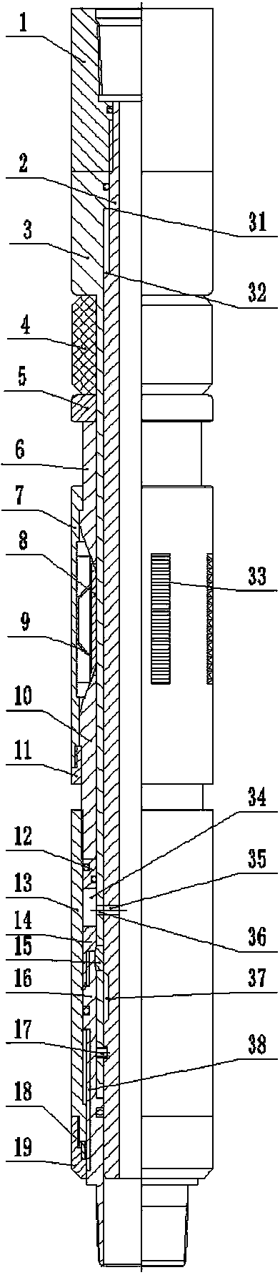 Double-acting compression type packer and use method thereof