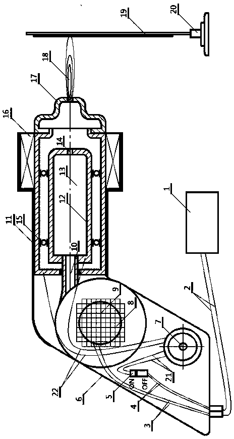 Air source plasma pyrography apparatus and painting method thereof