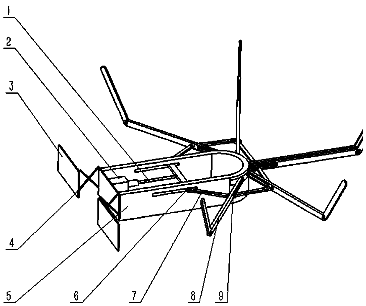 Telescopic small-sized fruit collecting device and implementation method thereof