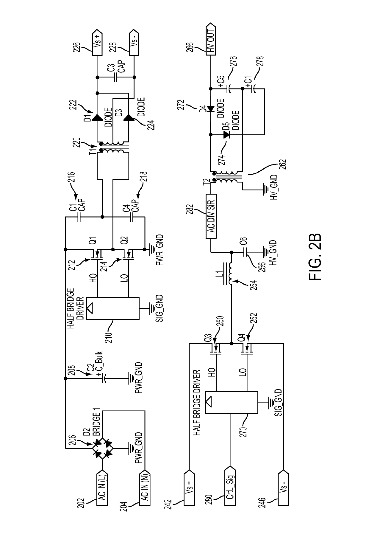 DC high potential insulation breakdown test system and method