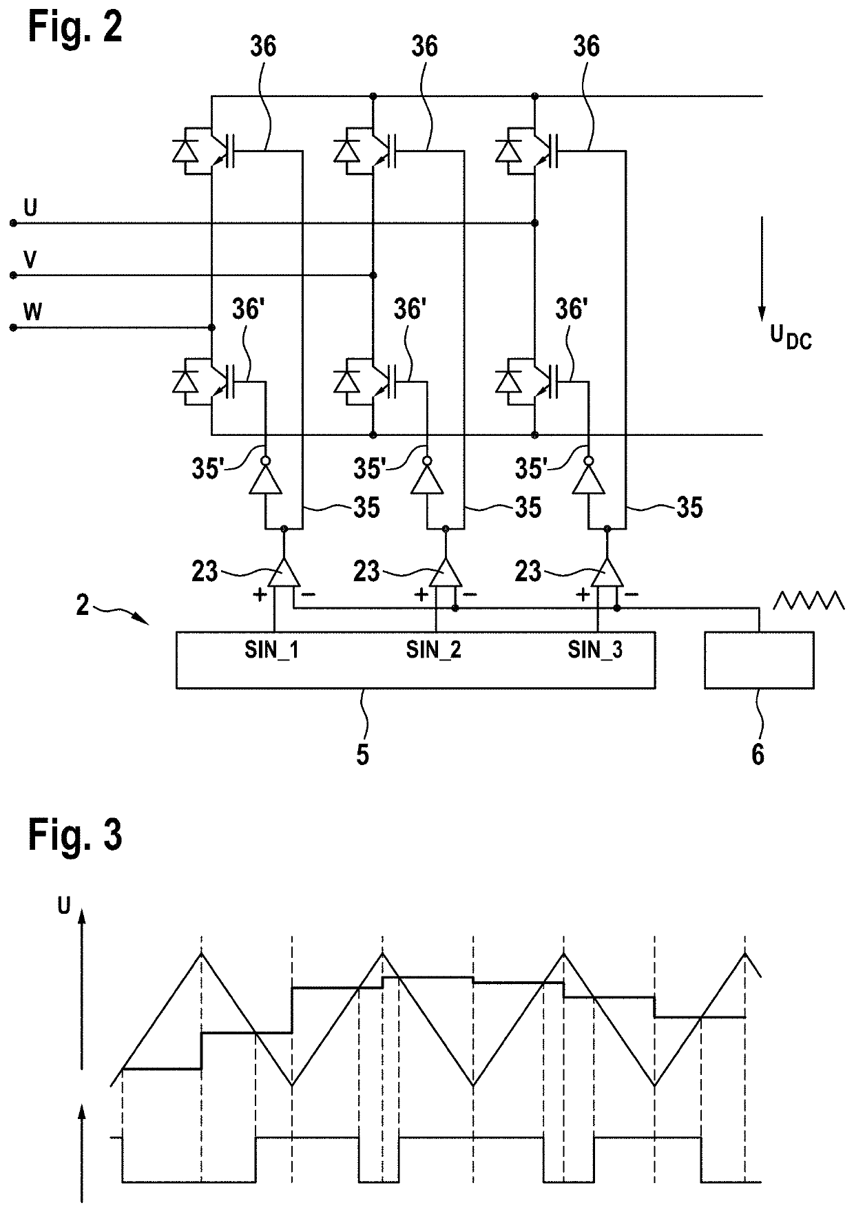 Wind turbine having low-harmonic converter system, and method for operation