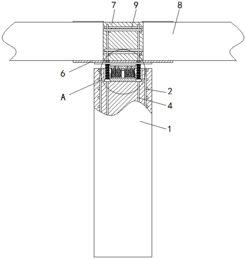 Beam-column structure for anti-seismic support of fabricated building