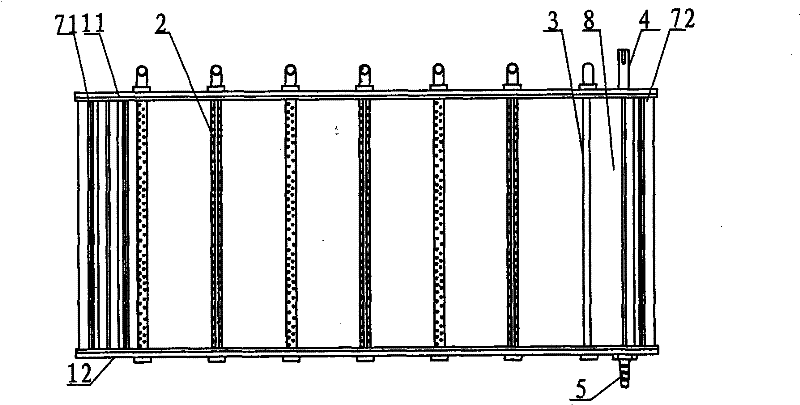 Micro-net component with rotary mobile micro-net body distributed with shock absorption and continuous line-shaped backwash