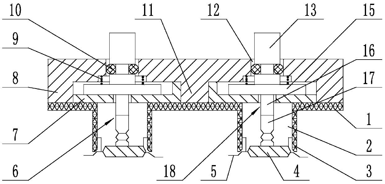 Vacuum suction device for chip testing equipment