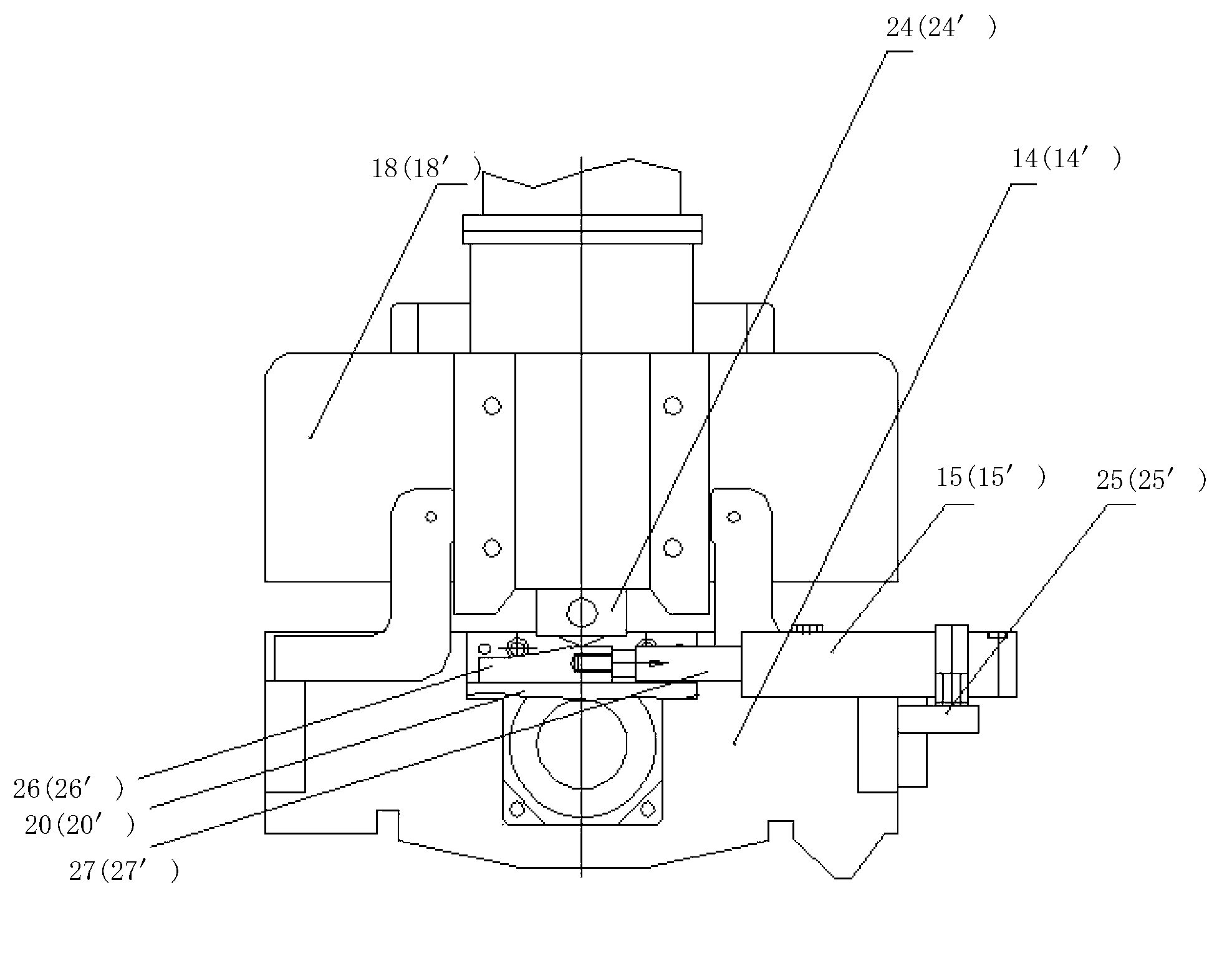 Two-wheeled numerical control roll grinder and numerical control method thereof