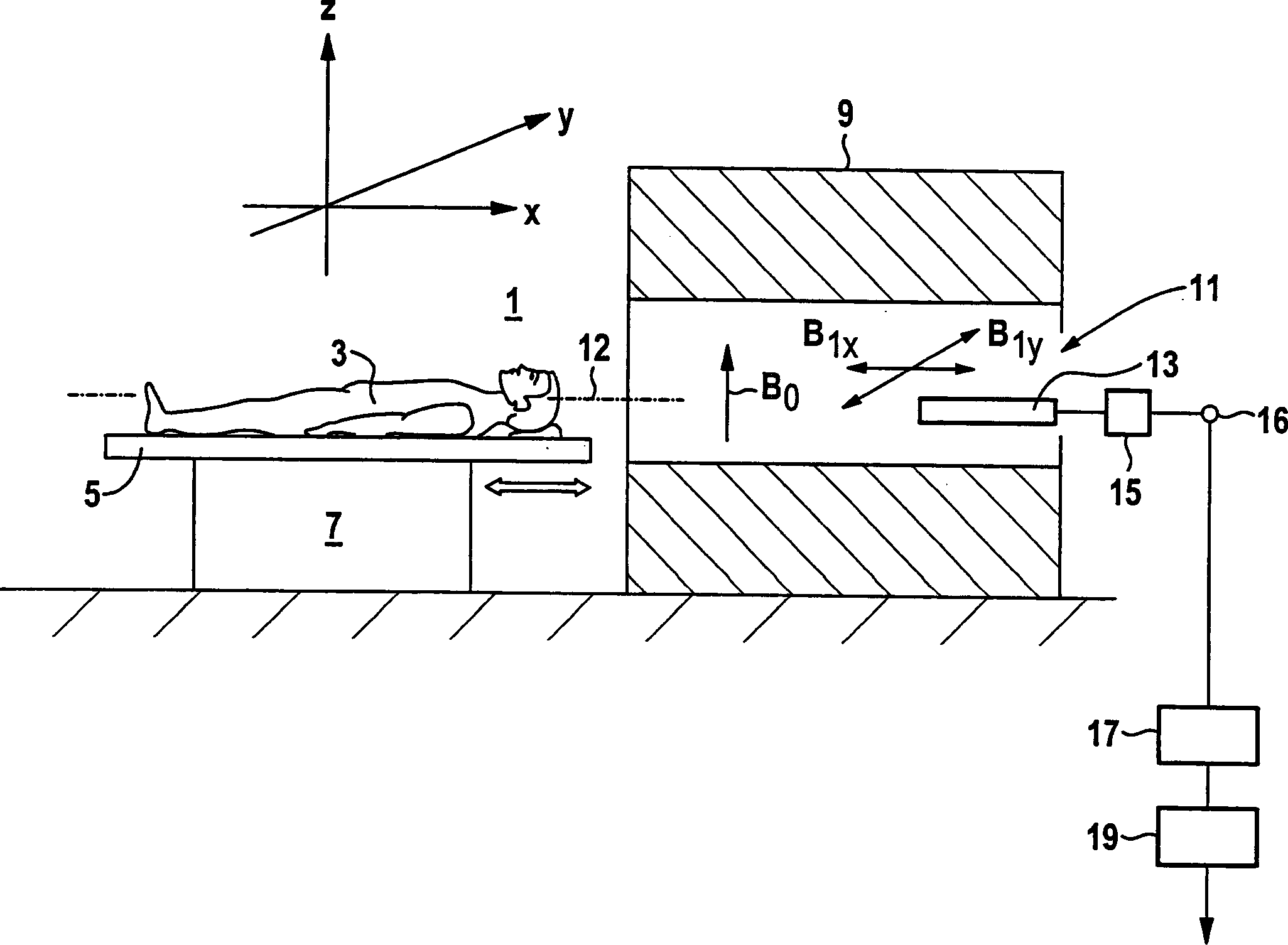 High-frequency coil device for nuclear spin tomography contrast instrument and nuclear spin tomography contrast instrument