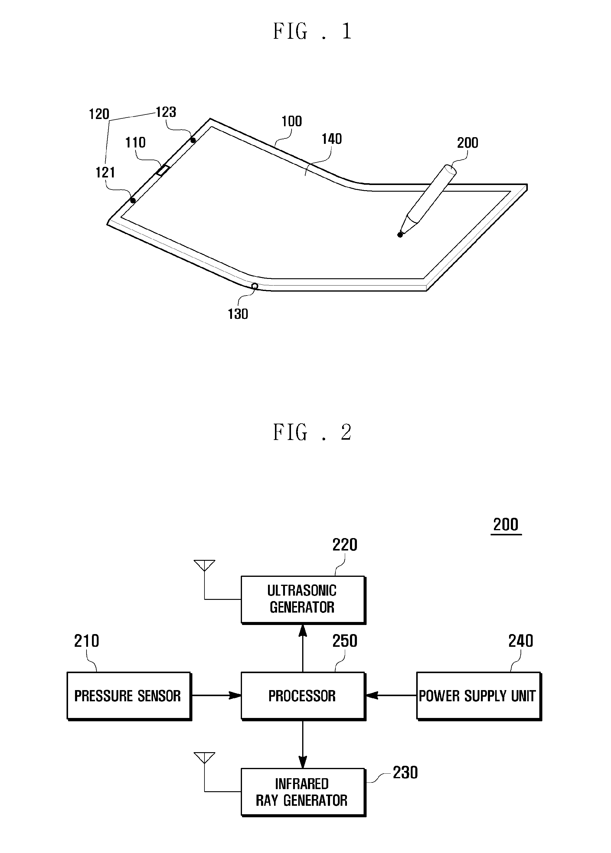 Input device for foldable display device and input method thereof