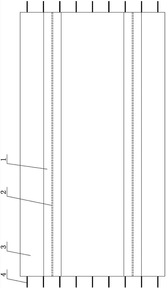 Grooved steel plate laminated plate member