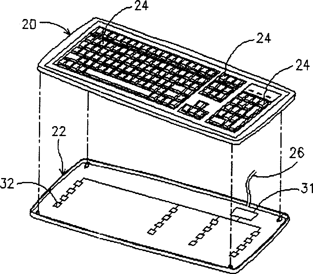 Light modulating keyboard and computer apparatus