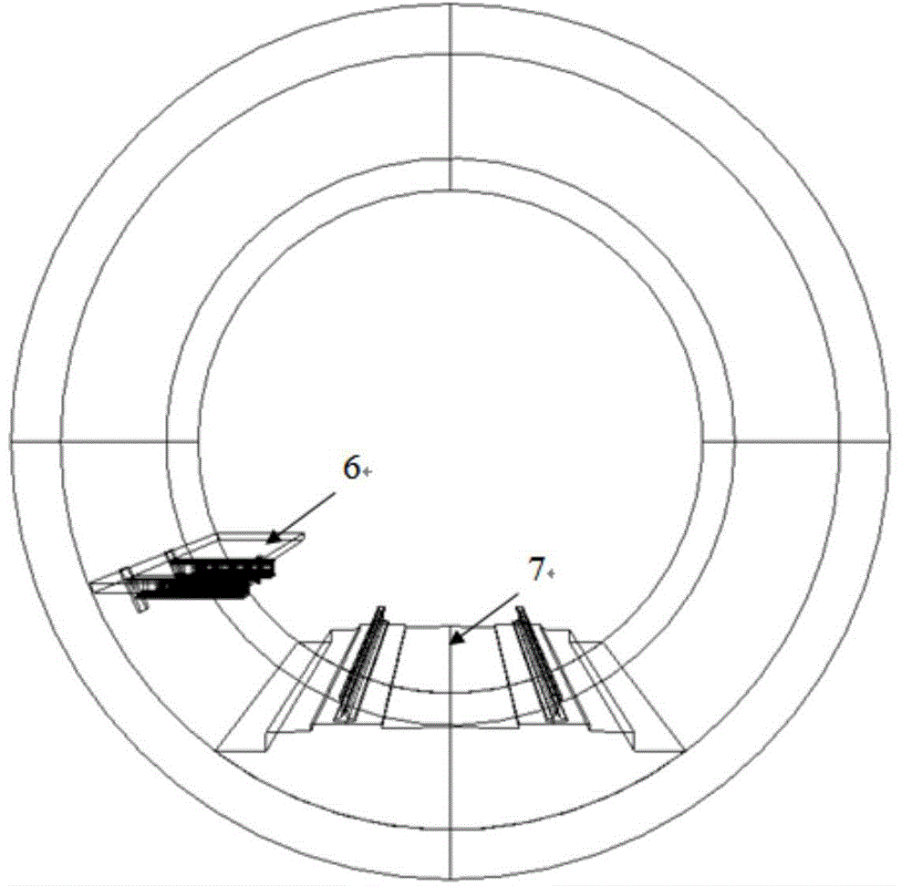 Telescopic evacuation platform stair for subway tunnel interval