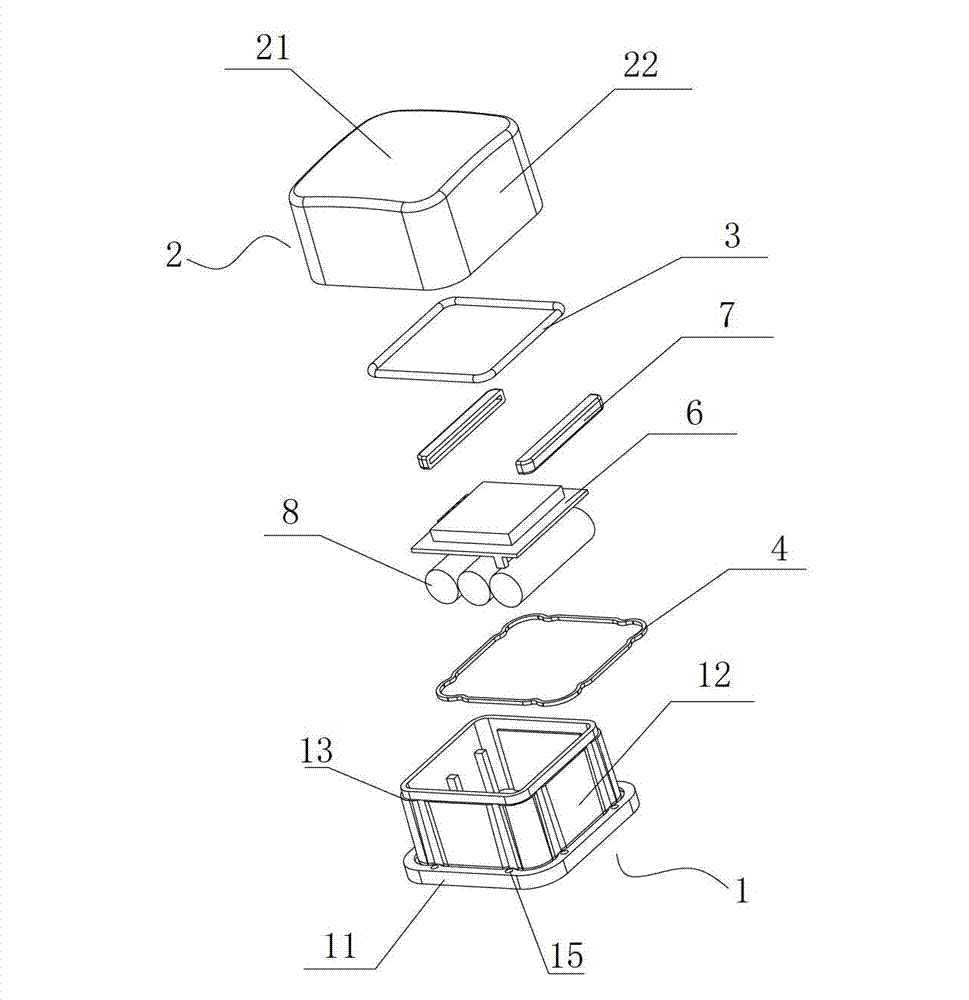 Wireless geomagnetic vehicle detector and shell thereof