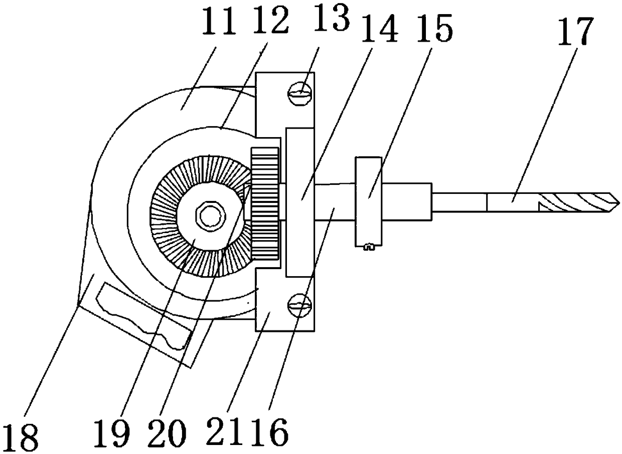 Drilling device convenient to use for furniture production