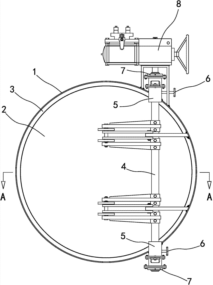 Dual-spherical hard sealing type flue damper