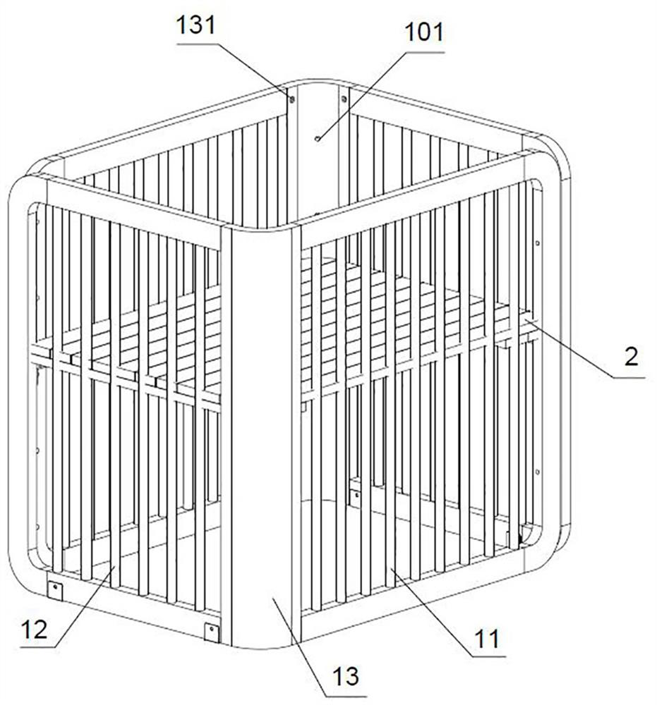 Multifunctional baby crib