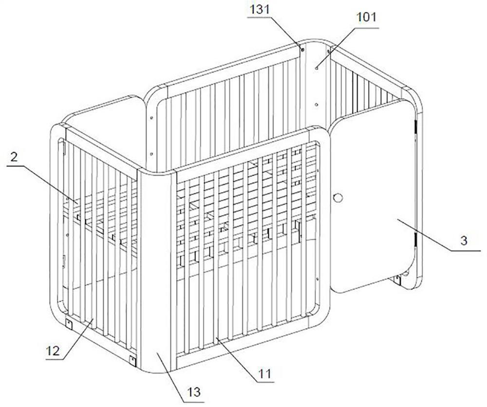 Multifunctional baby crib