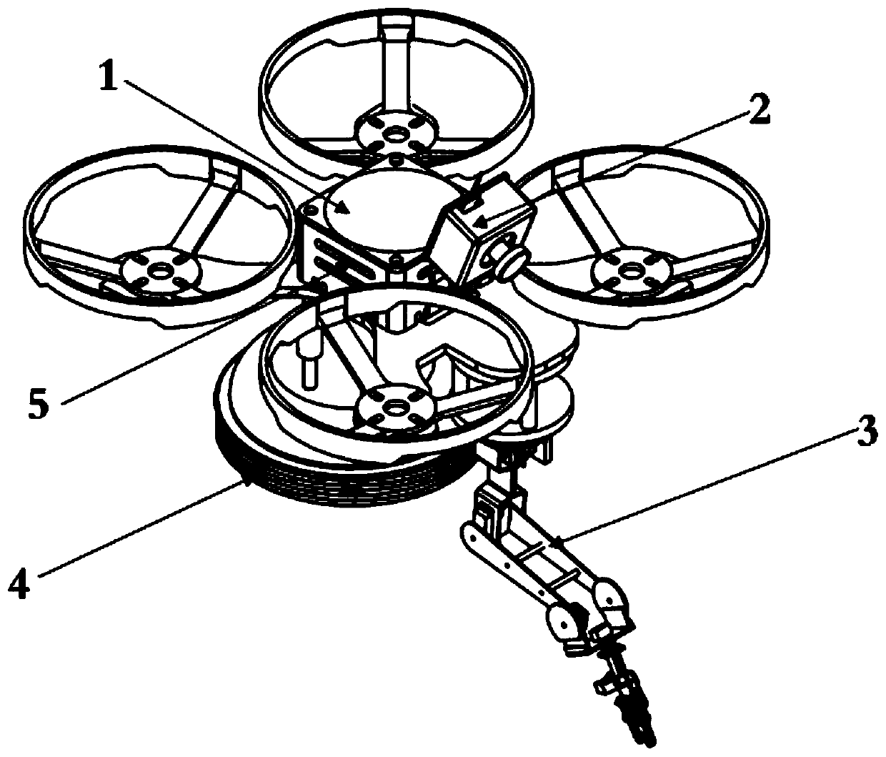 Intelligent unmanned aerial vehicle explosion removing equipment with