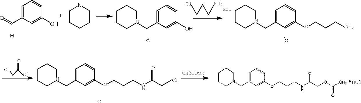 Synthetic method for preparing roxatidine acetate hydrochloride with high purity
