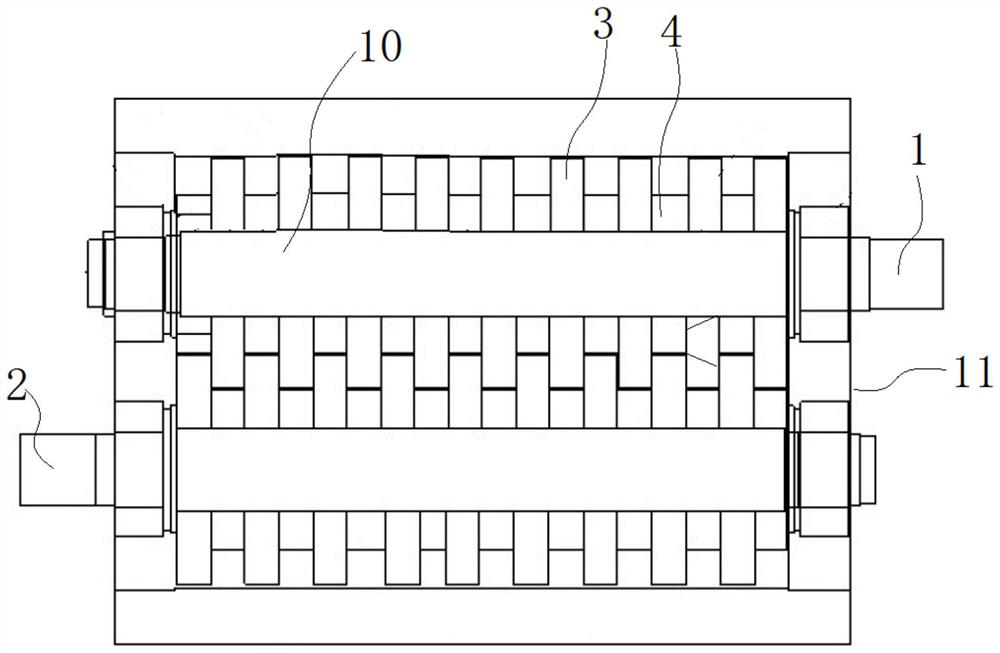 Hobbing type reinforcing steel bar shredding cutter