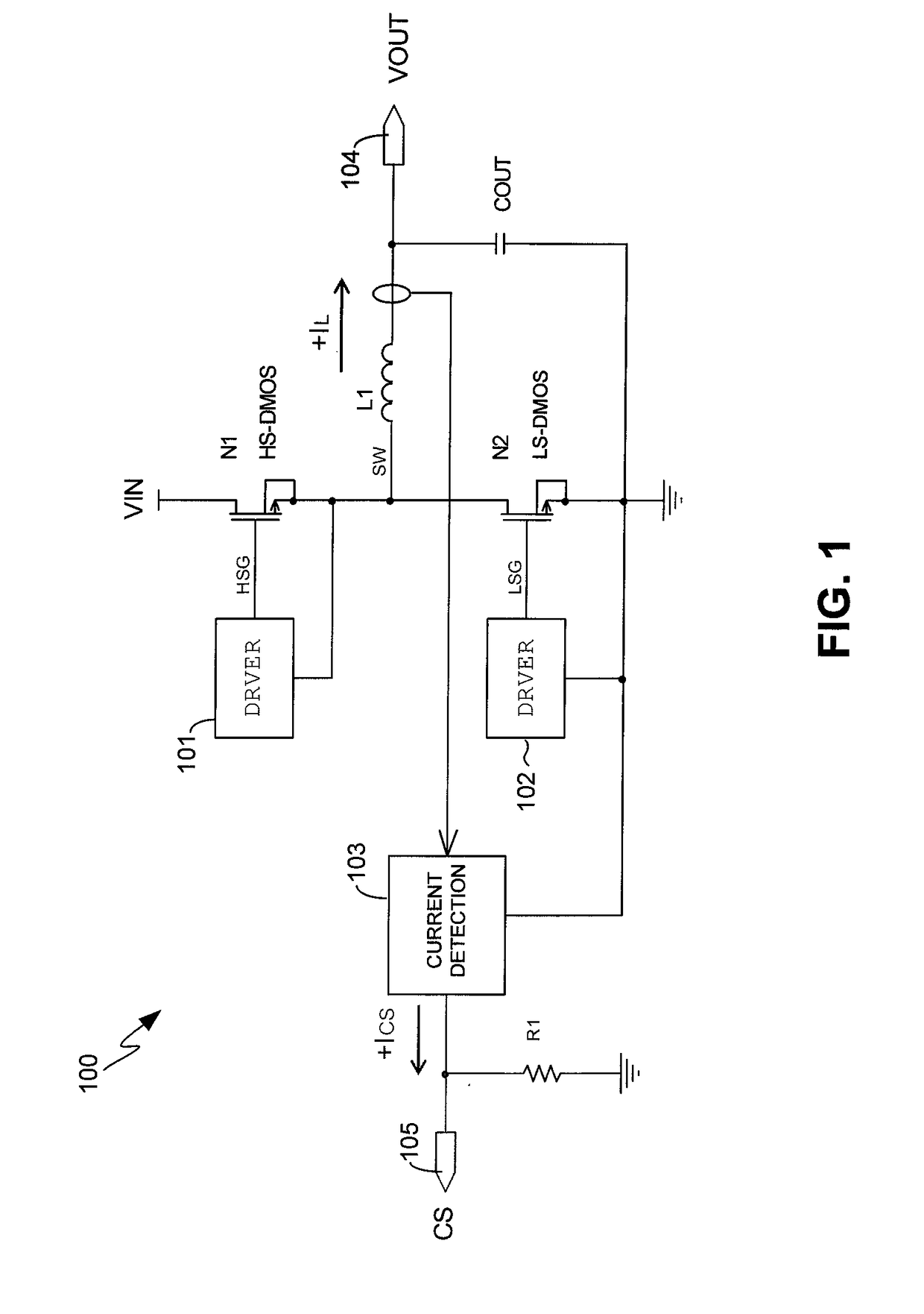 Current detection and averaging circuit for switching power supplies with a half-bridge switch circuit topology